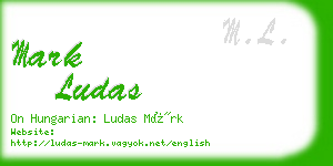 mark ludas business card